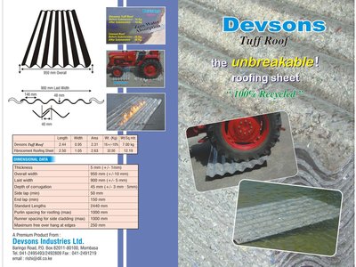 Devsons Eco-Friendly Roofing Sheets