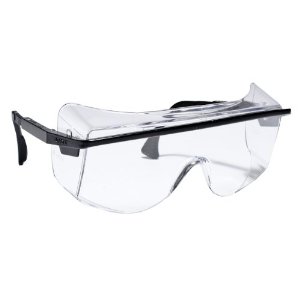 Black Frame Clear Safety Goggles